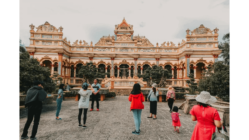Vinh Trang Pagoda in My Tho City